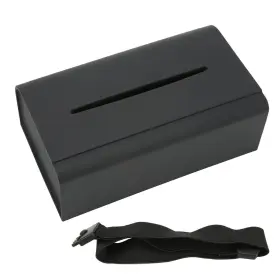 Acouto Acoutoebgitfkn5o Car Napkin Holder Box Tissue Silicon Center Console Armrest Black