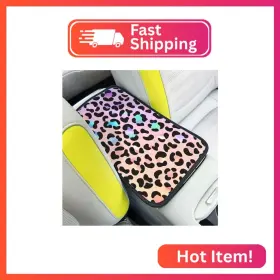 Adastrah Eg-04 Pink Gradient Leopard Auto Center Console Pad Car Armrest Armre