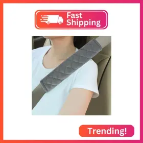 Amooca Jd-s004-26 Automotive Seat Belt Cover Soft Suede Universal Fit Seatbelt Shoulder Pad