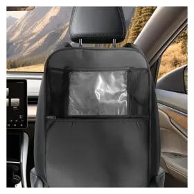 Deaelf Deaelf-dal-110 Car Kick Mats Back Seat Protector Multifunctional Leather Black