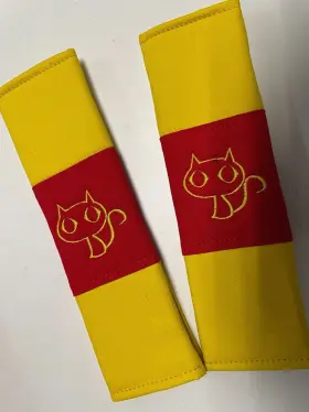 SBC-CO41I82-CAT41 DESIGNCOVERS Seat Belt Covers Cat Design