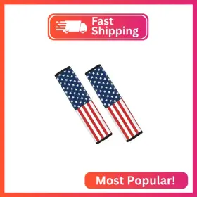 Dolyues Dol-ysfa3900z86-12 American Flag Car Seatbelt Shoulder Pads For Adults Independence Day Com