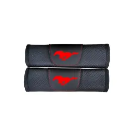 K6-007 FEAYS Carbon Fiber Car Seat Belt Pad Ford Mustang