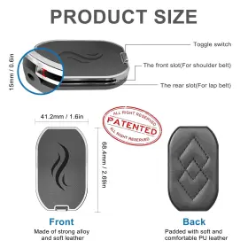 784847232311 FLLIK Pack Seat Belt Clips Strap Adjuster Keep #2