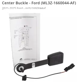 ML3Z-1660044-AF FORD Center Rear Seatbelt Buckle F150 Crew