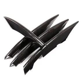 612047660514 HUKYU Benz Carbon Fiber Front Fog Light Cover #3