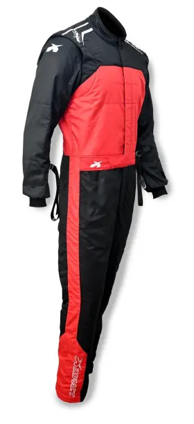 Impact Racing 21411507 Suit Mini Racer 2.4 1pc Large Blk/red-
