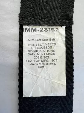IMM-6463 INDIANA MILLS MANUFACTURING Male End Seat Belt Ford #3