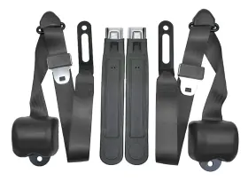 Jegs Cht73876009buc 3-point Retractable Seat Belts For 1973-1987 Chevrolet And Gmc Trucks