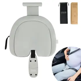 Rolrolcare 10100200146 Car Seat Cushion For Pregnancy Integrated Abdominal Pad Gray