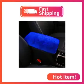 Silence Shopping S092 Fluffy Furry Armrest Cover For Car Auto Center Console P