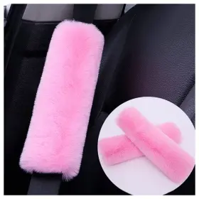 JIAN-2505 SSNNUU Car Seatbelt Covers Pink