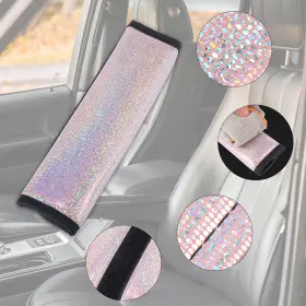 726215671711 UAUTO1 Bling Seat Belt Pad Car Strap Covers #3
