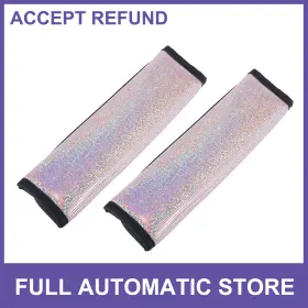 726215671711 UAUTO1 Bling Seat Belt Pad Car Strap Covers