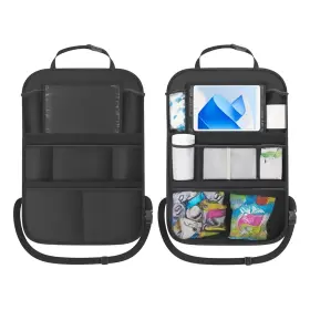 Uhanbut Uhanbut-unb-093 Car Backseat Organizer With 10ftft Tablet Holder Oxford Fabric 2pcs Black Uhanbut Uhanbut-unb-093 Car Backseat Organizer With 10ftft Tablet Holder Oxford Fabric 2pcs Black