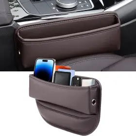 Uootill Pzfxt-2026 Car Seat Gap Filler 2 Pack Organizer Brown 1 Uootill Pzfxt-2026 Car Seat Gap Filler 2 Pack Organizer Brown 1