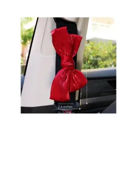 566032272250 WENRAY Bow Car Decorations Tie Seat Belt Pads #3