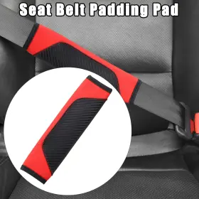 743151068221 X-AUTOHAUX Car Seat Belt Cover Carbon Fiber Auto