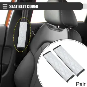 767153080111 X-AUTOHAUX Car Seat Belt Cover Bling Strap X2
