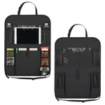 Deaelf 2pcs Car Backseat Organizer, Waterproof Oxford Fabric Black, Black. Fixed Price $13.04.