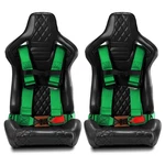 4-point Car Auto Green Racing Sport Seat Belt Safety Harness Strap Universal. Fixed Price $148.50.