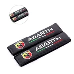 2x New Abarth Carbon Fiber Seat Belt Cover Shoulder Pad Cushion Embroidered. Fixed Price $9.99.