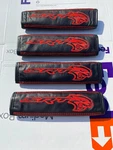 Seat Belt Shoulder Pads Vinyl Leather 4pcs / For Dodge Challenger Charger Srt. Fixed Price $101.25.