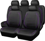 Car Pass Piping Pu Leather Seat Cover,inside Zipper Black And Purple. Fixed Price $97.90.