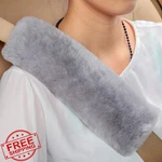 Royago Sheepskin Wool Seat Belt Cover Shoulder Pad Comfortable Gray All Car. Fixed Price $27.99.