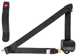 Jegs 3-point Retractable Seat Belt, Black With Push-button Latch Red. Fixed Price $71.99.