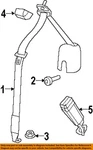Chrysler Oem Front Seat Belt-outer Belt Upper Bolt 6105125aa. Fixed Price $14.00.