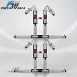 4 Point Racing Seat Buckle Belt 3" Nylon W/heavy Duty Shoulder Pads Gr 2pcs. Fixed Price $100.99.