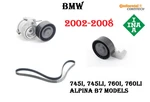 Bmw E65 E66 Engine Accessory Drive Belt & Tensioner Assembly Idler Pulley Kit. Fixed Price $193.33.
