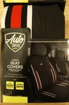 Auto Drive 2 Pieces Black Retro Stripe Seat Covers 2-pk. Fixed Price $33.75.