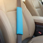 Soft & Stylish Blue Seat Belt Cover Pad Set - Easy Hook&loop Installation. Fixed Price $8.82.