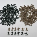 Vtg Lot Of 210 Mini 1 Tan Green Army Men Figures Toy Soldiers Ww Ii Plastic. Fixed Price $15.00.