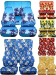 Front And Rear Hawaii Flower Palm Design Car Seat Covers Fits Wrangler Tj-yj-lj. Fixed Price $152.99.