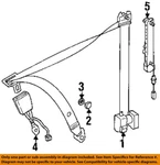 Mercedes Mercedes-benz Oem Rear Seat Belt-belt & Retractor Stop 1298603169. Fixed Price $8.61.