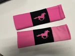 Universal Safety Belt Shoulder Straps Comfortable Cushion Pink/black. Fixed Price $12.99.