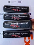 Seat Belt Shoulder Pads Genuine Leather 4pc For Dodge Challenger Charger Srt Red. Fixed Price $101.25.