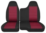 1998-2003 Ford Ranger Truck 60/40 Seat Covers Front Set Burgundy Or Choose 35tdv. Fixed Price $89.99.