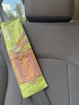 Handmade Hulk Inspired Seat Belt Cover Cotton Marvel Pad. Fixed Price $16.00.