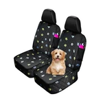 2pcs Dog Car Seat Cover For Front Durable Colored Paw Prints Waterp... Fast Ship. Fixed Price $49.99.
