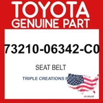 Toyota Genuine 7321006342c0 Belt Assy Fr Seat 73210-06342-c0 Oem. Fixed Price $295.01.