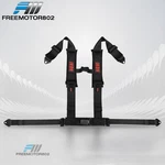 4 Point Racing Seat Harness Belt 3" Nylon W/heavy Duty Shoulder Pads Black. Fixed Price $52.99.