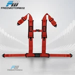 4 Point Racing Seat Harness Belt 3" Nylon W/heavy Duty Shoulder Pads Red. Fixed Price $54.99.