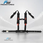 4 Point Racing Seat Harness Belt 2" Nylon W/heavy Duty Shoulder Pads Black. Fixed Price $44.99.