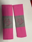 Universal Safety Belt Shoulder Straps Comfortable Cushion Pink Cat. Fixed Price $12.99.
