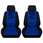 Car Seat Covers Fits A 2015 To 2023 Ford Mustang -tribal Horse Black And Blue. Fixed Price $82.79.
