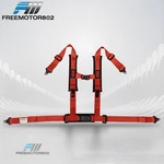 4 Point Racing Seat Harness Belt 2" Nylon W/heavy Duty Shoulder Pads Red. Fixed Price $46.99.